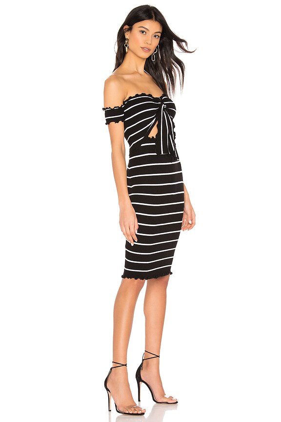 view 2 of 3 Winona Tie Front Set in Black & White