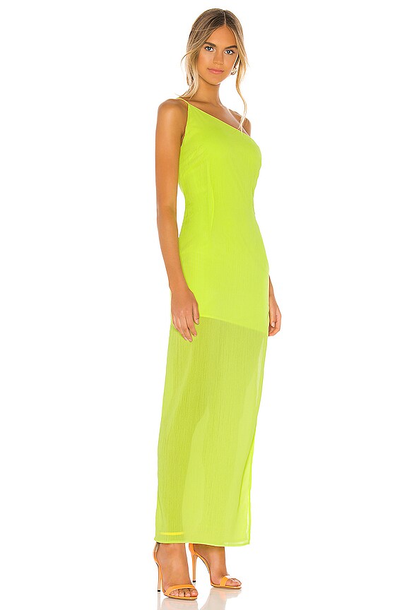 view 2 of 3 ROBE MAXI CAMILLE in Lime