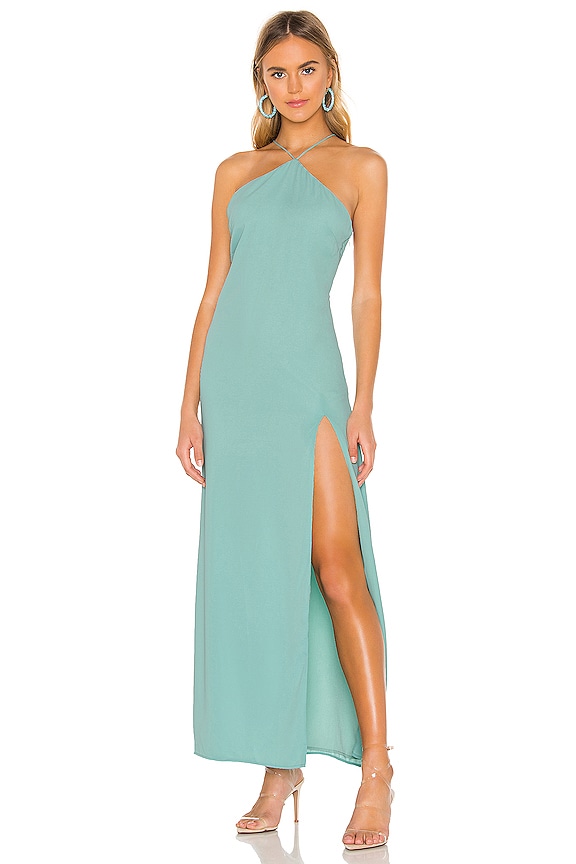 jade halter maxi dress superdown Superdown Jade Halter Maxi Dress