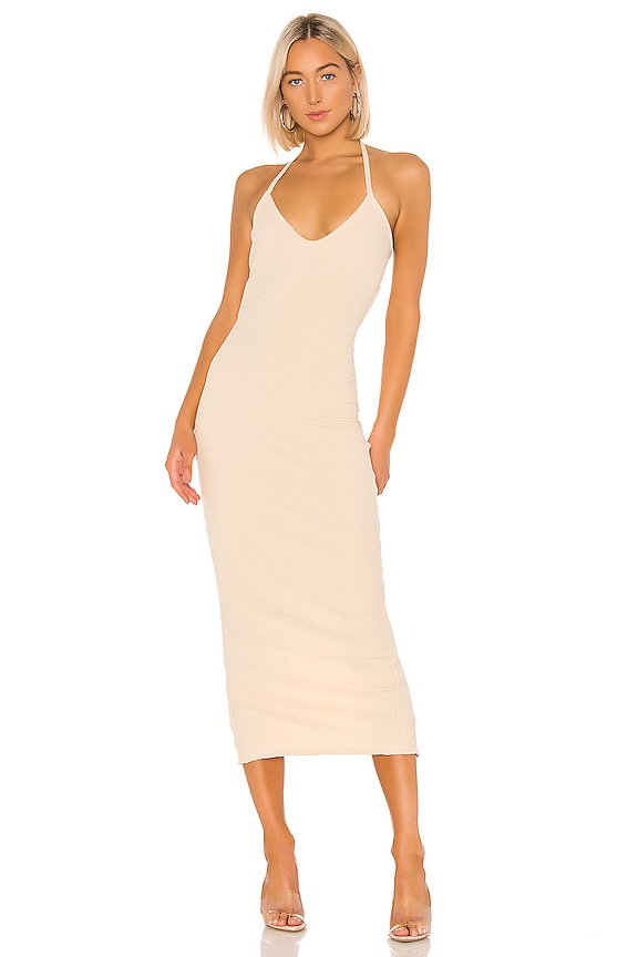 view 2 of 4 ROBE MI-LONGUE THEA in Nude