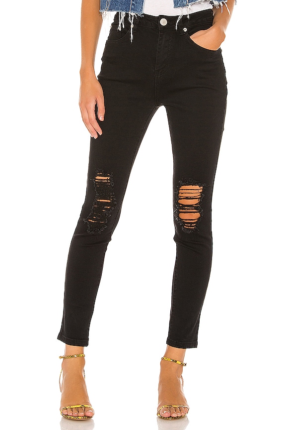 view 1 of 4 Suza Distressed Jeans in Black