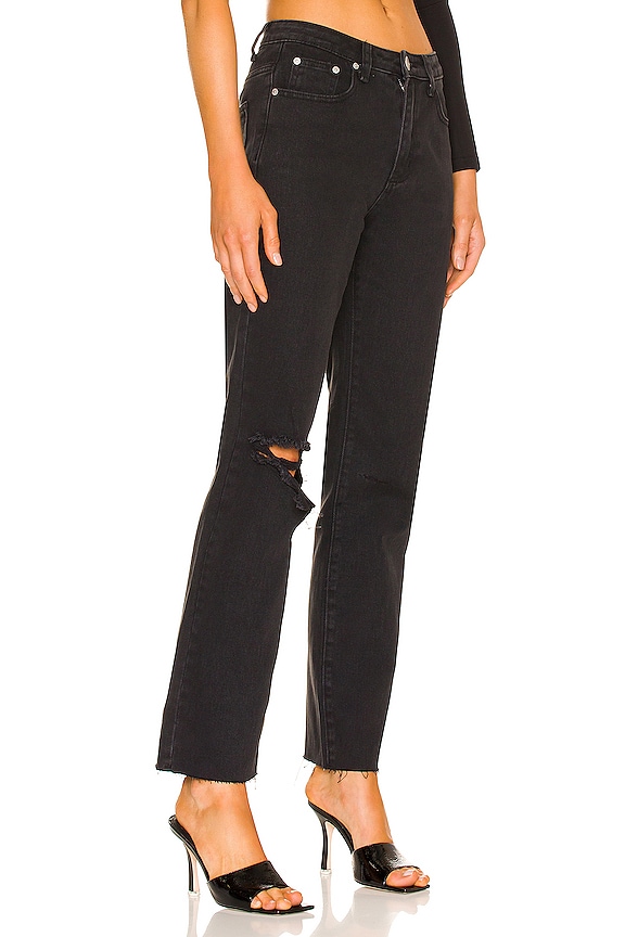 view 2 of 4 Dylan Distressed Denim Jean in Washed Black