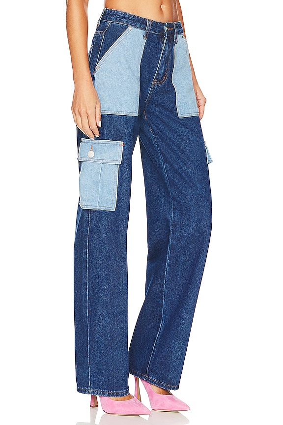 view 2 of 4 Alexia Contrast Pocket Jean in Medium Wash