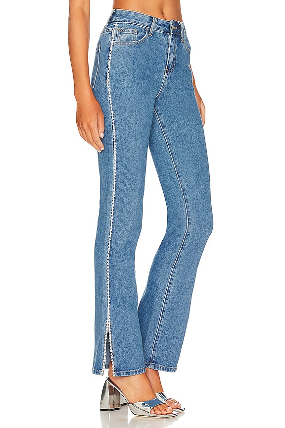 view 2 of 6 Valentina Rhinestone Jean in Medium Wash