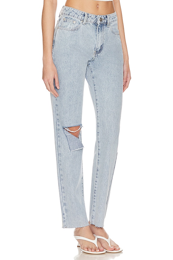 view 2 of 4 Dylan Distressed Denim Jeans in Light Blue Wash