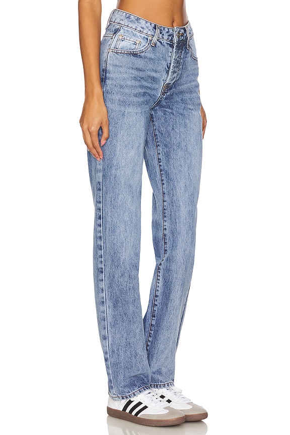 view 2 of 6 Lanie Jean in Mid Blue Wash