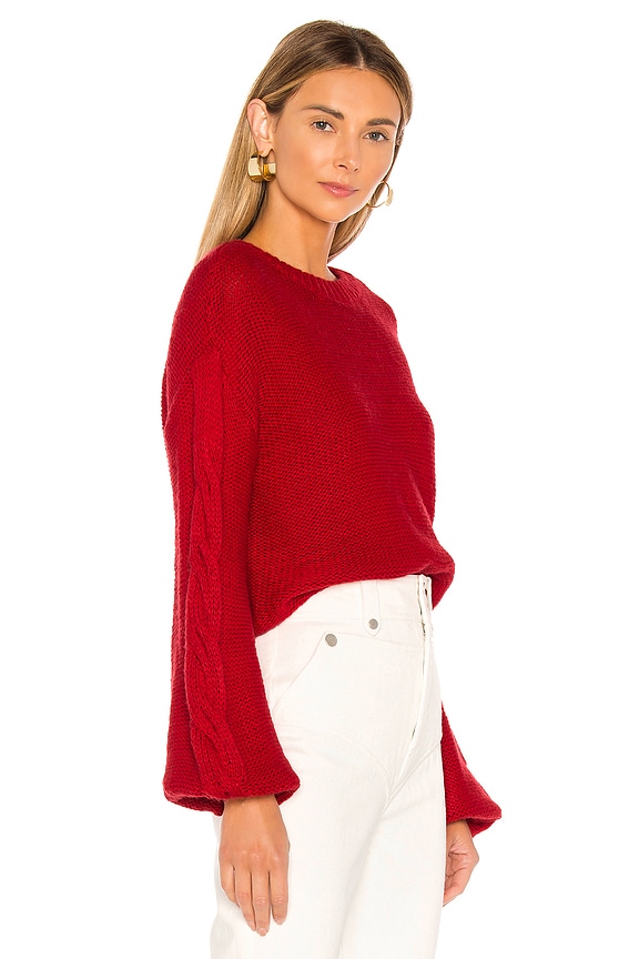 view 2 of 4 Parker Oversized Sweater in Red