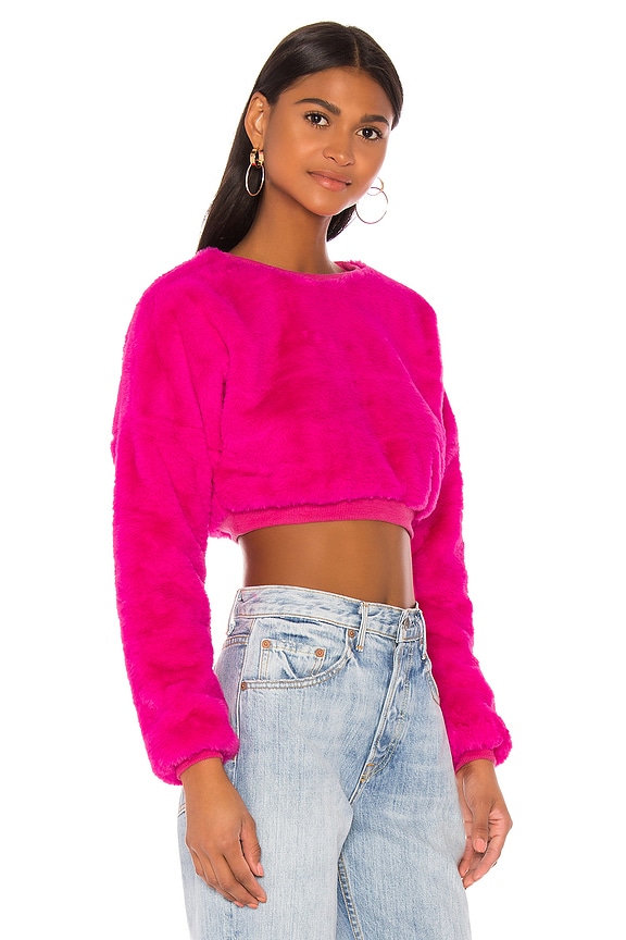 Superdown Michelle Faux Fur Top | superdown