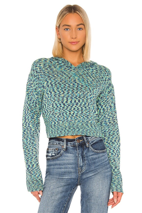 view 1 of 4 Delilah Hoodie Sweater in Blue Multi