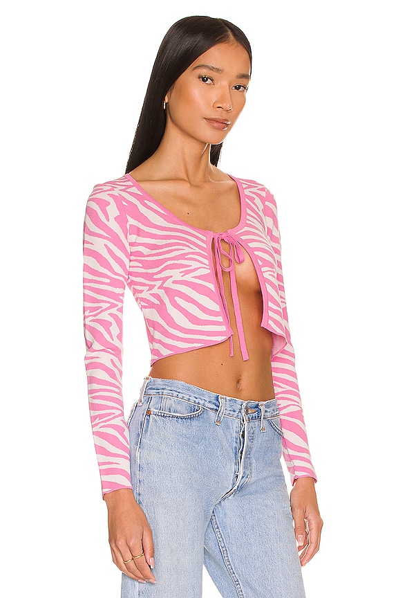 view 2 of 4 КАРДИГАН MAIME in Pink Zebra