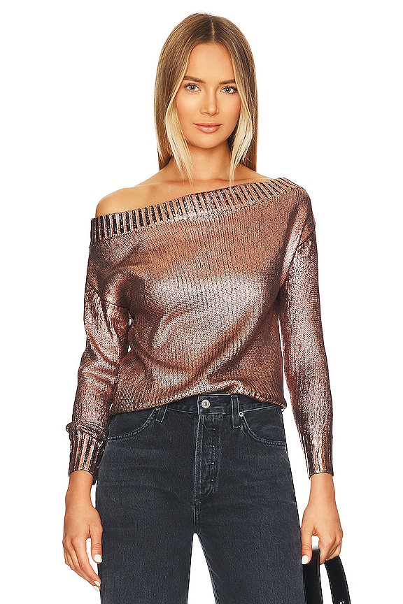 superdown Marla Sweater in Rose Gold | REVOLVE
