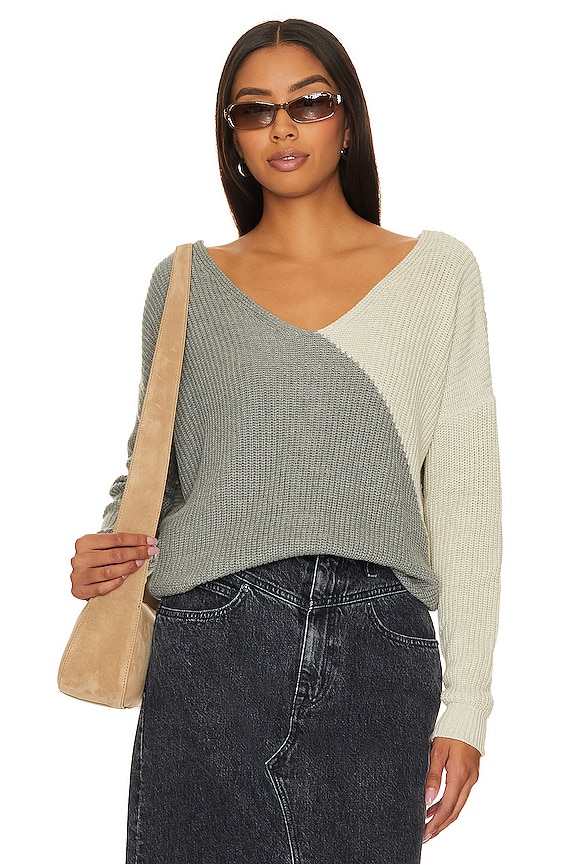 view 2 of 4 Trish Knot Sweater in Grey Multi