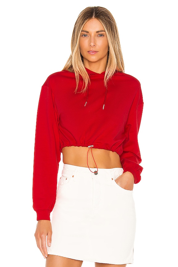 Superdown Nya Drawstring Cropped Hoodie | superdown