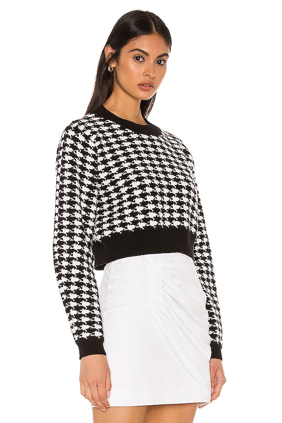 view 2 of 4 Felicity Houndstooth Sweater in Black & White
