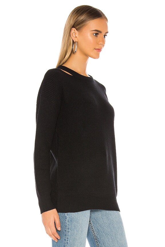 view 2 of 4 Samantha Oversized Knit Sweater in Black