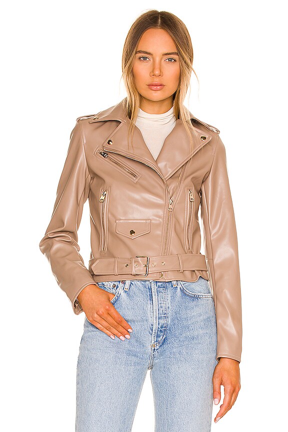 view 2 of 5 Giovanna Moto Jacket in Tan