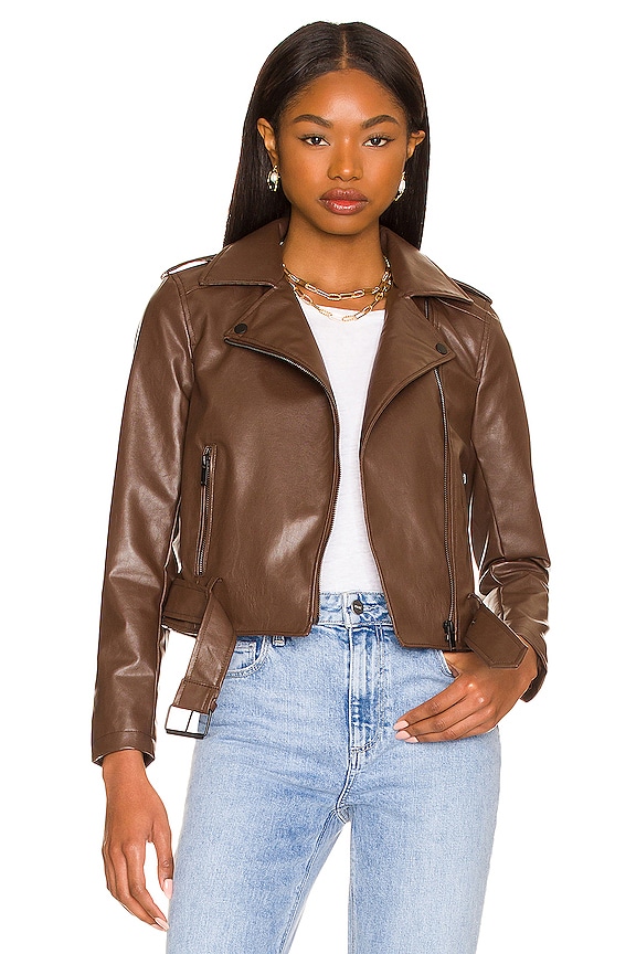 view 1 of 5 Kailey Moto Jacket in Brown