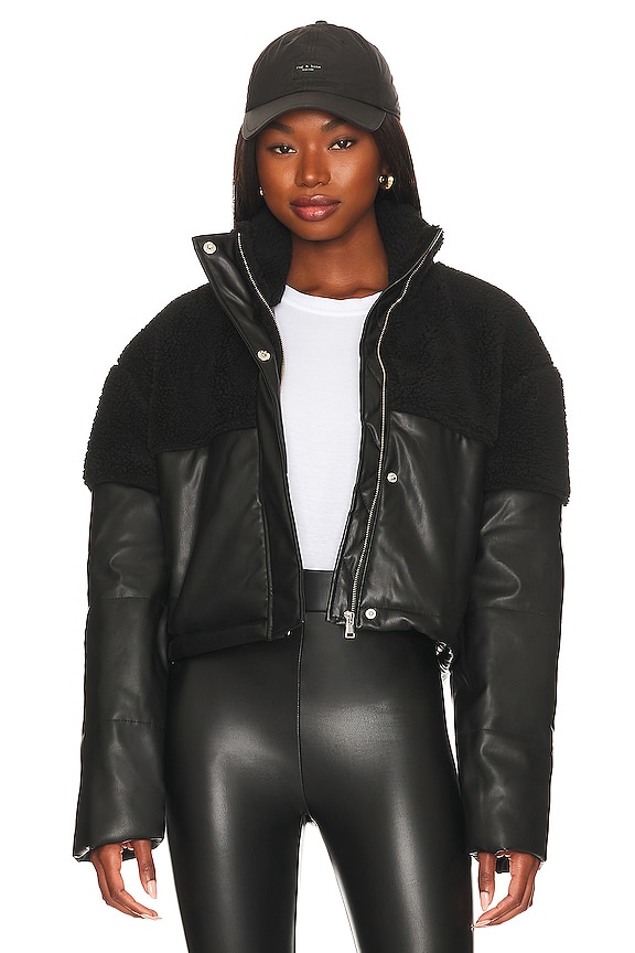 view 1 of 5 Oliver Faux Fur Jacket in Black