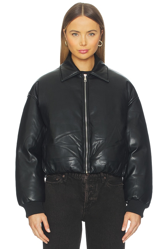 view 2 of 5 Sanja Faux Leather Jacket in Black