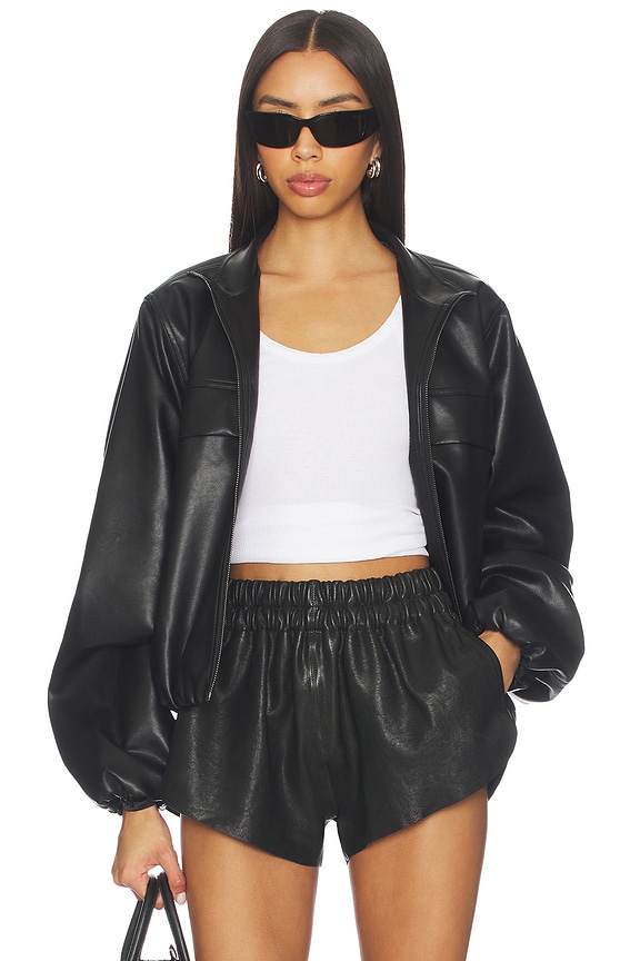 view 2 of 5 Kaelynn Faux Leather Jacket in Black