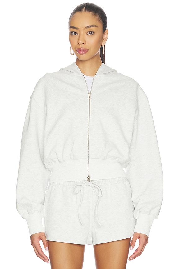 view 2 of 5 Blanka Zip Up Hoodie in Heather Grey