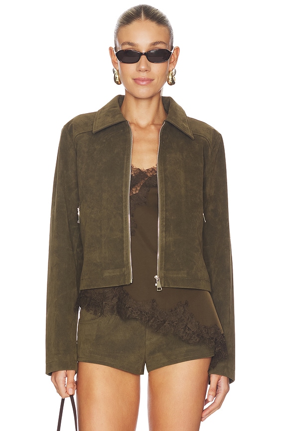 view 1 of 5 FRANNIE 자켓 in Olive Green