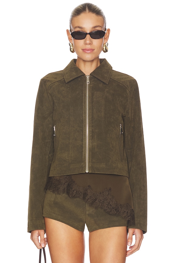 view 2 of 5 FRANNIE 자켓 in Olive Green