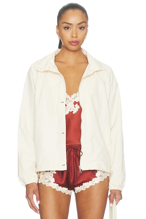 view 2 of 5 Kirrily Funnel Neck Jacket in Cream
