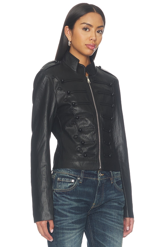 view 2 of 5 Copen Faux Leather Jacket in Black