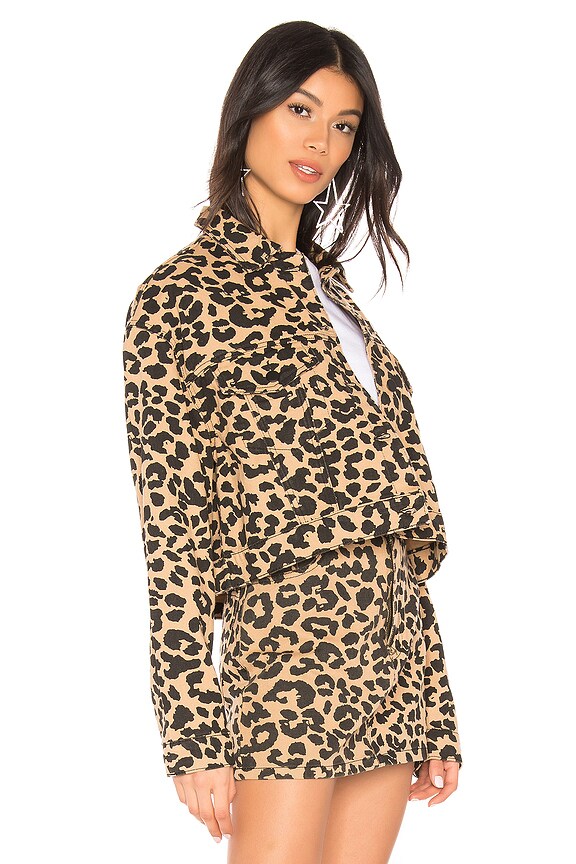view 2 of 4 Violet Denim Jacket in Leopard