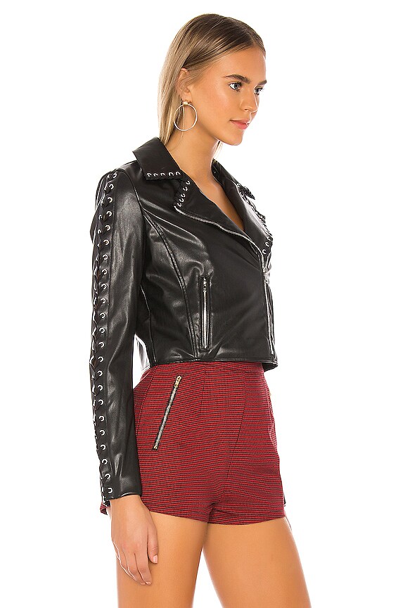 view 2 of 4 Kiera Lace Up Jacket in Black