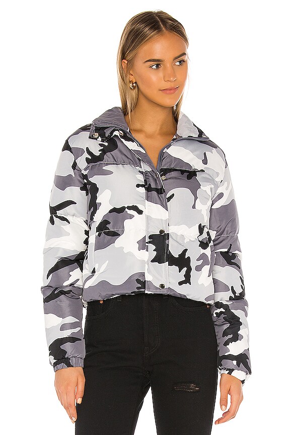 view 2 of 5 Heidi Puffer Jacket in Grey Camo