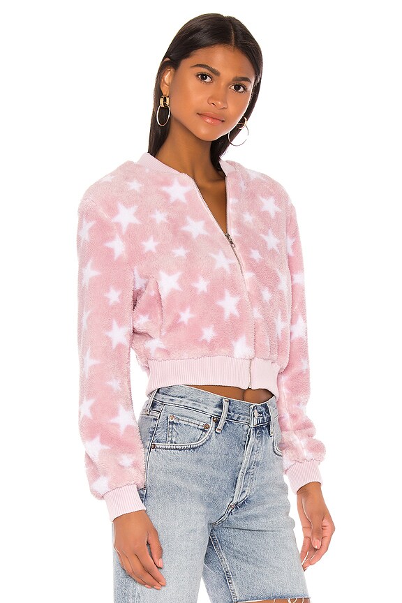 view 2 of 4 Karolina Star Jacket in White & Pink