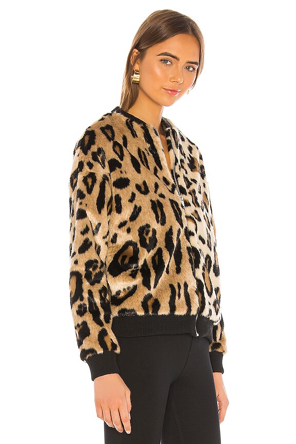 view 2 of 4 Uma Zip Up Jacket in Leopard
