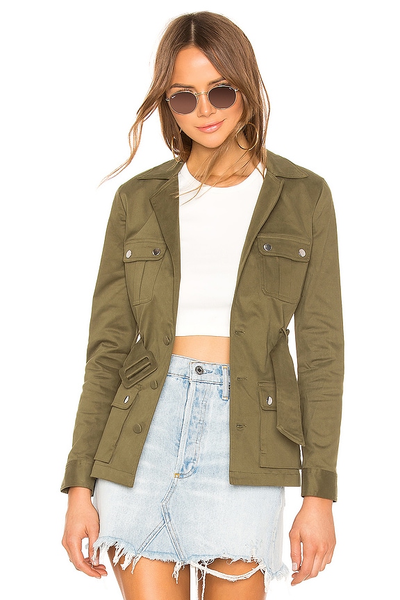 view 1 of 5 Trista Belted Jacket in Olive