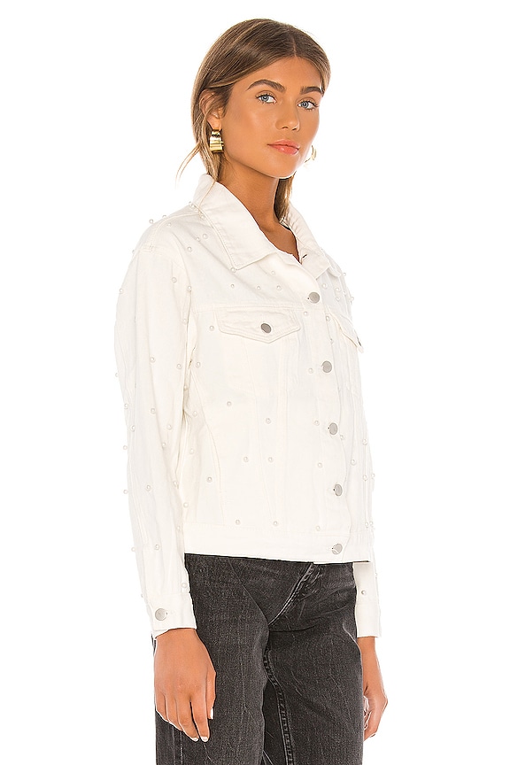 view 2 of 5 Pearl Denim Jacket in White