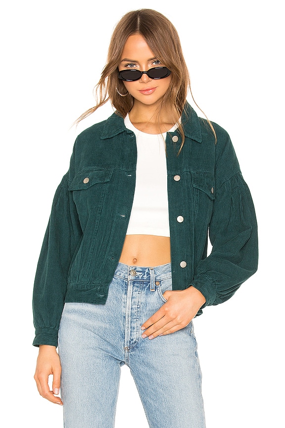 view 1 of 4 Gia Corduroy Jacket in Forest Green