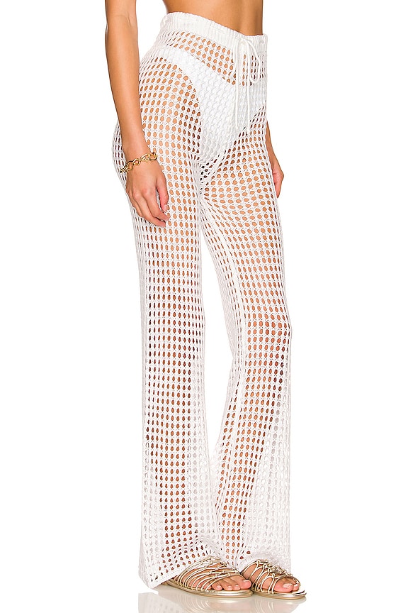 view 2 of 4 Elektra Crochet Pant in White