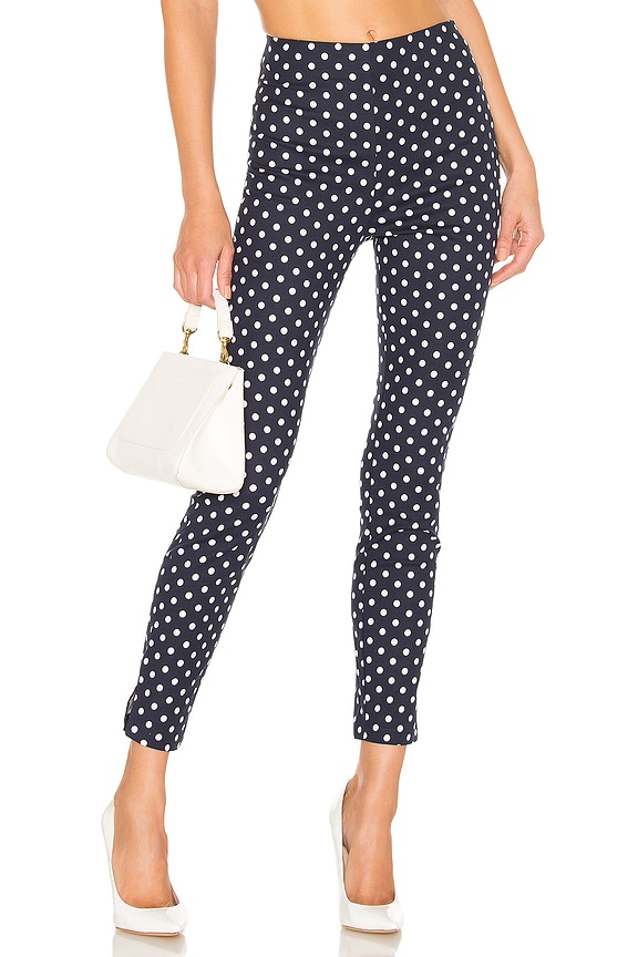 view 1 of 4 Dora Polka Dot Pants in Navy Polka Dot