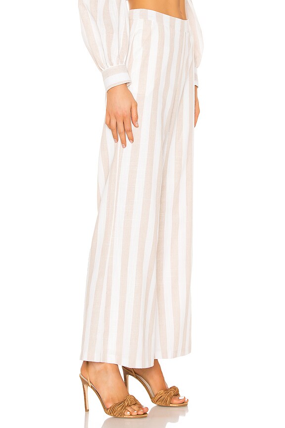 view 2 of 4 PANTALONES LAURA in Nude & White