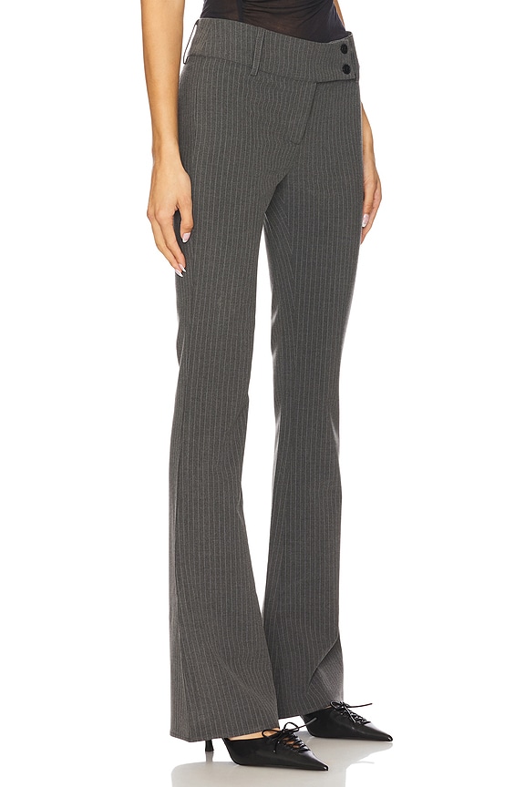 view 2 of 6 Emerson Pant in Grey Pinstripe
