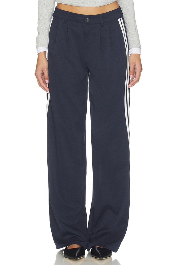 view 2 of 6 Katherine Trouser in Navy & White Stripe