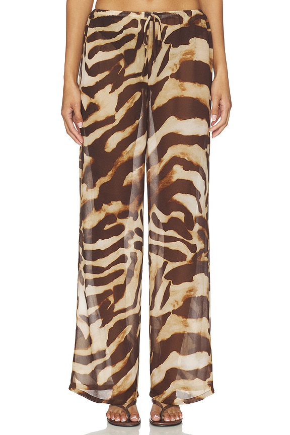 view 1 of 6 OSPREY パンツ in Brown Zebra
