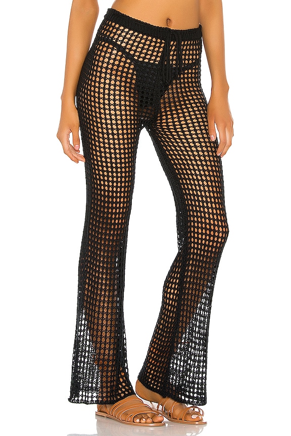 view 2 of 4 Elektra Crochet Pant in Black