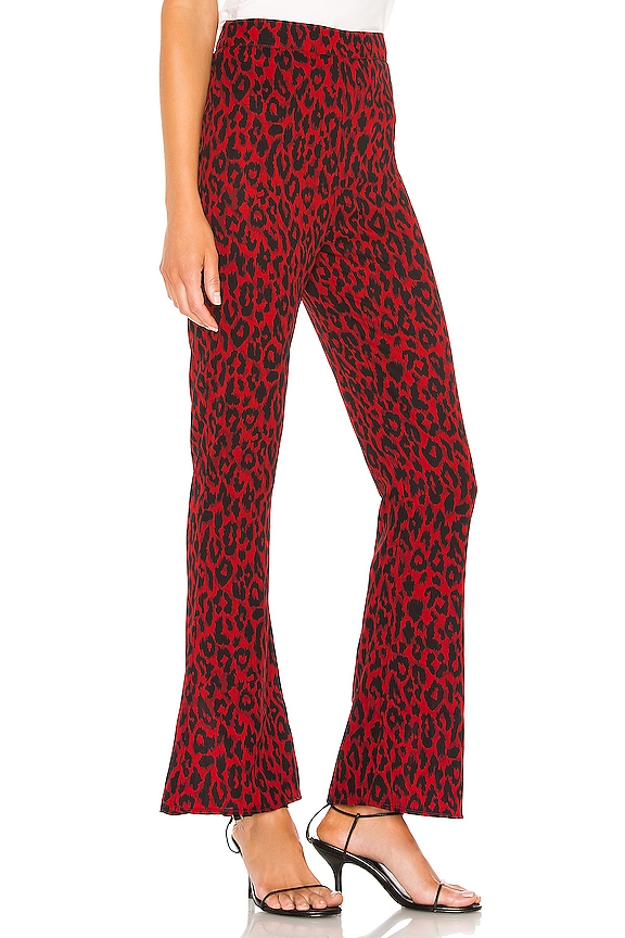 view 2 of 4 Kendall Kick Flare Pants in Red Leopard