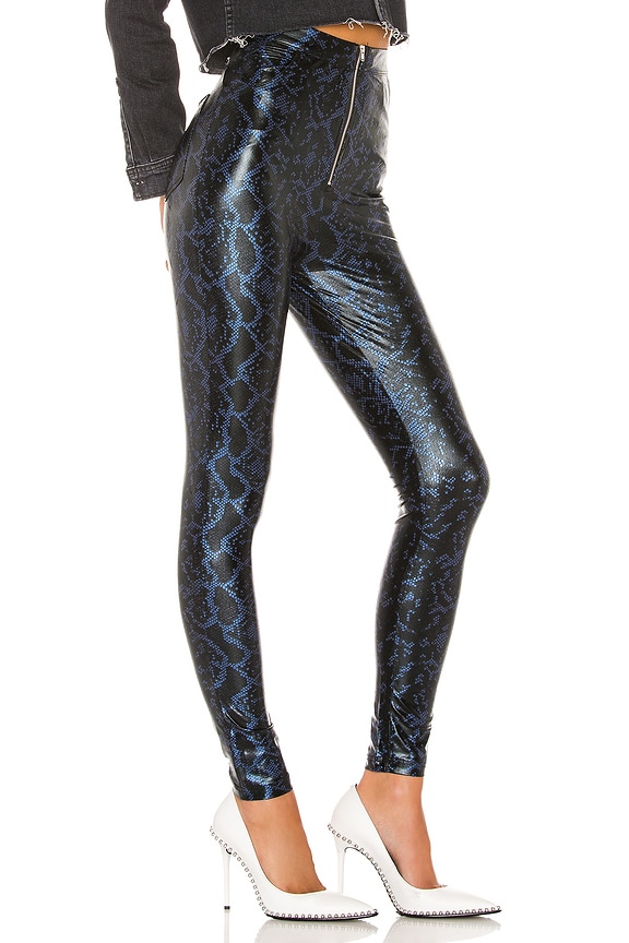 view 2 of 4 Tabatha High Waist Pant in Blue Snake