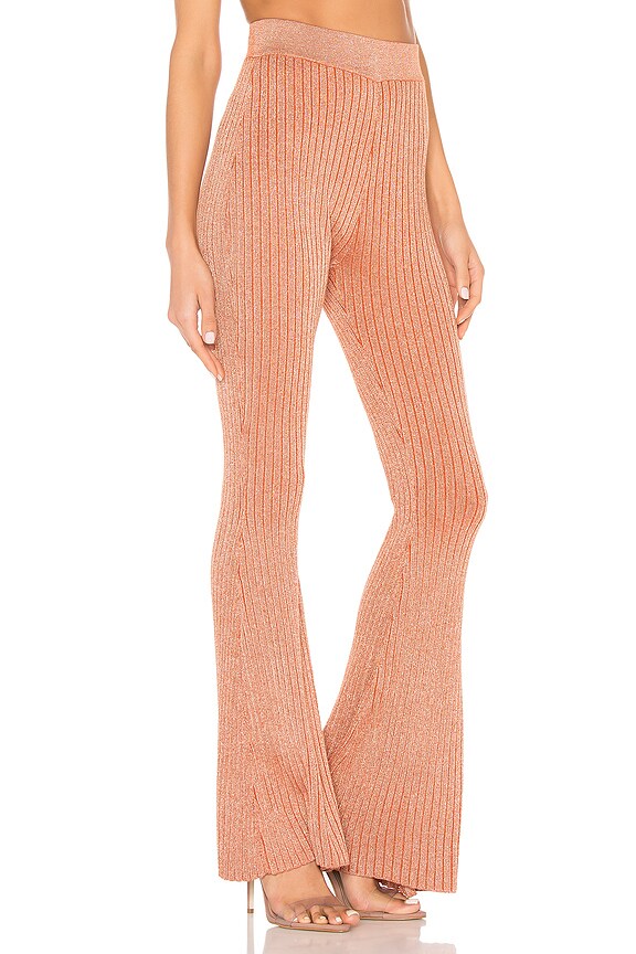 view 2 of 5 PANTALON EN MAILLE AVIANA in Rose Gold