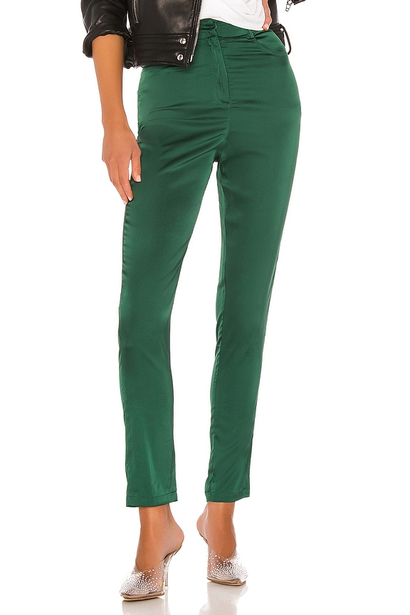 view 1 of 5 PANTALON TAILLE HAUTE GRETCHEN in Emerald Green