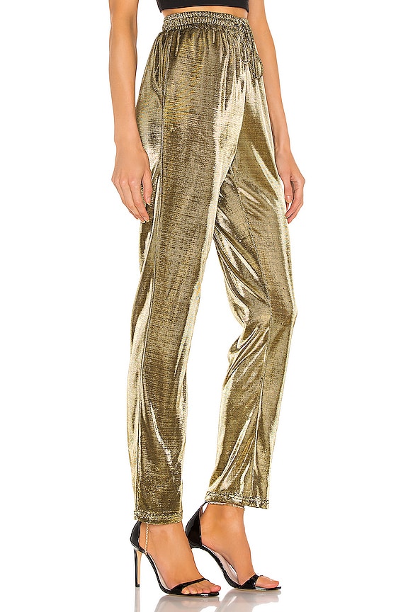 view 2 of 5 MARLOW シマーパンツ in Gold