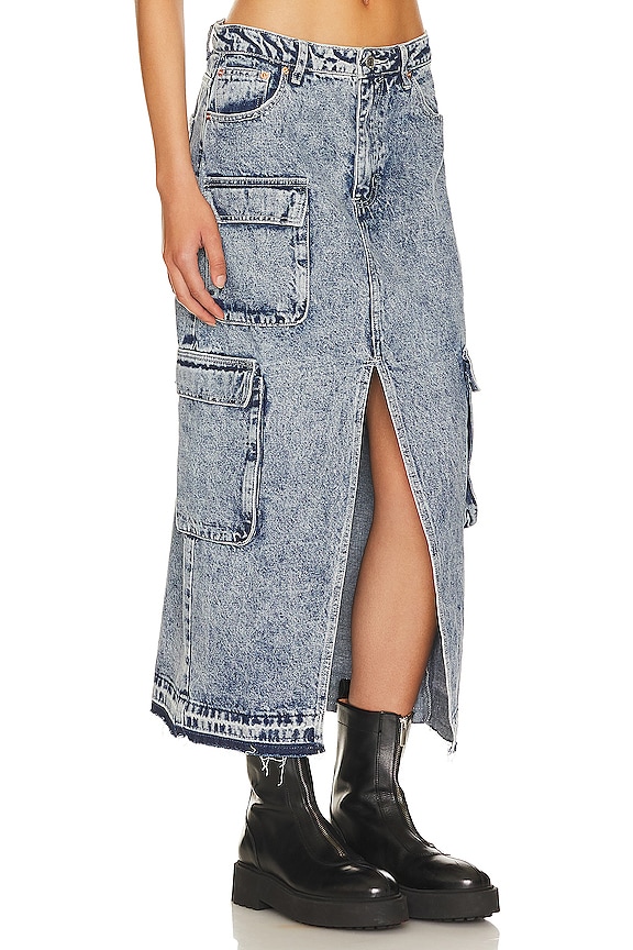 view 2 of 4 FALDA MAXI DENIM in Blue